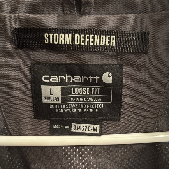 Carhartt Dark Gray Hooded Jacket - Picture 2 of 3